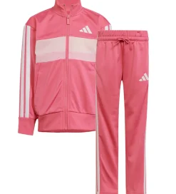 Træningssæt-adidas Performance Træningssæt - LK 3S TIB TS - Pnkfus/White/Clp