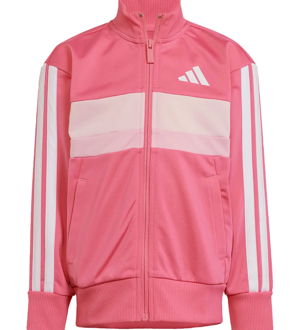 Træningssæt-adidas Performance Træningssæt - LK 3S TIB TS - Pnkfus/White/Clp