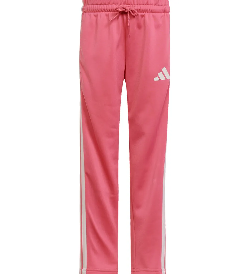 Træningssæt-adidas Performance Træningssæt - LK 3S TIB TS - Pnkfus/White/Clp