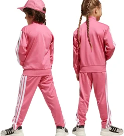 Træningssæt-adidas Performance Træningssæt - LK 3S TIB TS - Pnkfus/White/Clp