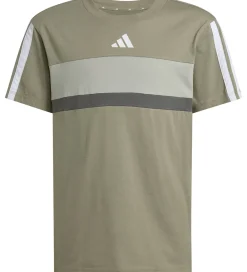 adidas Performance T-Shirts*T-Shirt - J 3S TIB T - SILPEB/METGRY/GRESIX