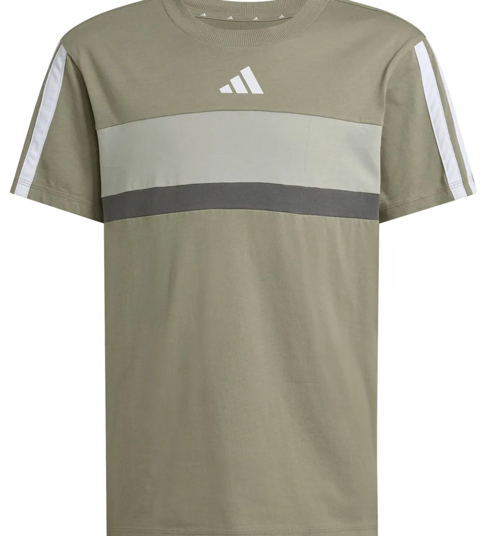 adidas Performance T-Shirts*T-Shirt - J 3S TIB T - SILPEB/METGRY/GRESIX