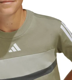 adidas Performance T-Shirts*T-Shirt - J 3S TIB T - SILPEB/METGRY/GRESIX
