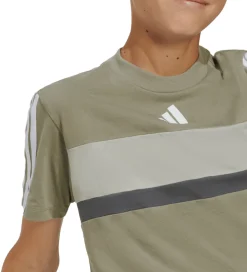adidas Performance T-Shirts*T-Shirt - J 3S TIB T - SILPEB/METGRY/GRESIX
