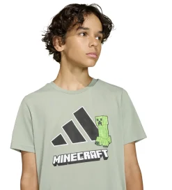 T-Shirts-adidas Performance T-shirt - J Minecraft TR - SILGRN