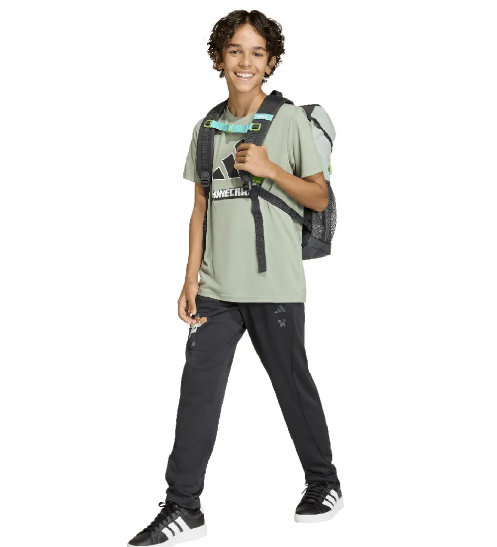 T-Shirts-adidas Performance T-shirt - J Minecraft TR - SILGRN