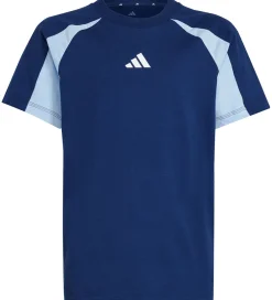 T-Shirts Og Toppe-adidas Performance T-shirt - J CB T - Blå m. Logo