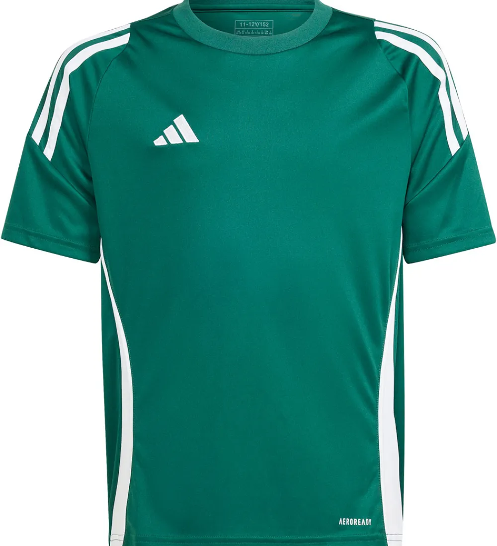 adidas Performance T-Shirts Og Toppe*T-shirt - Tiro24 Jsyy - Grøn/Hvid