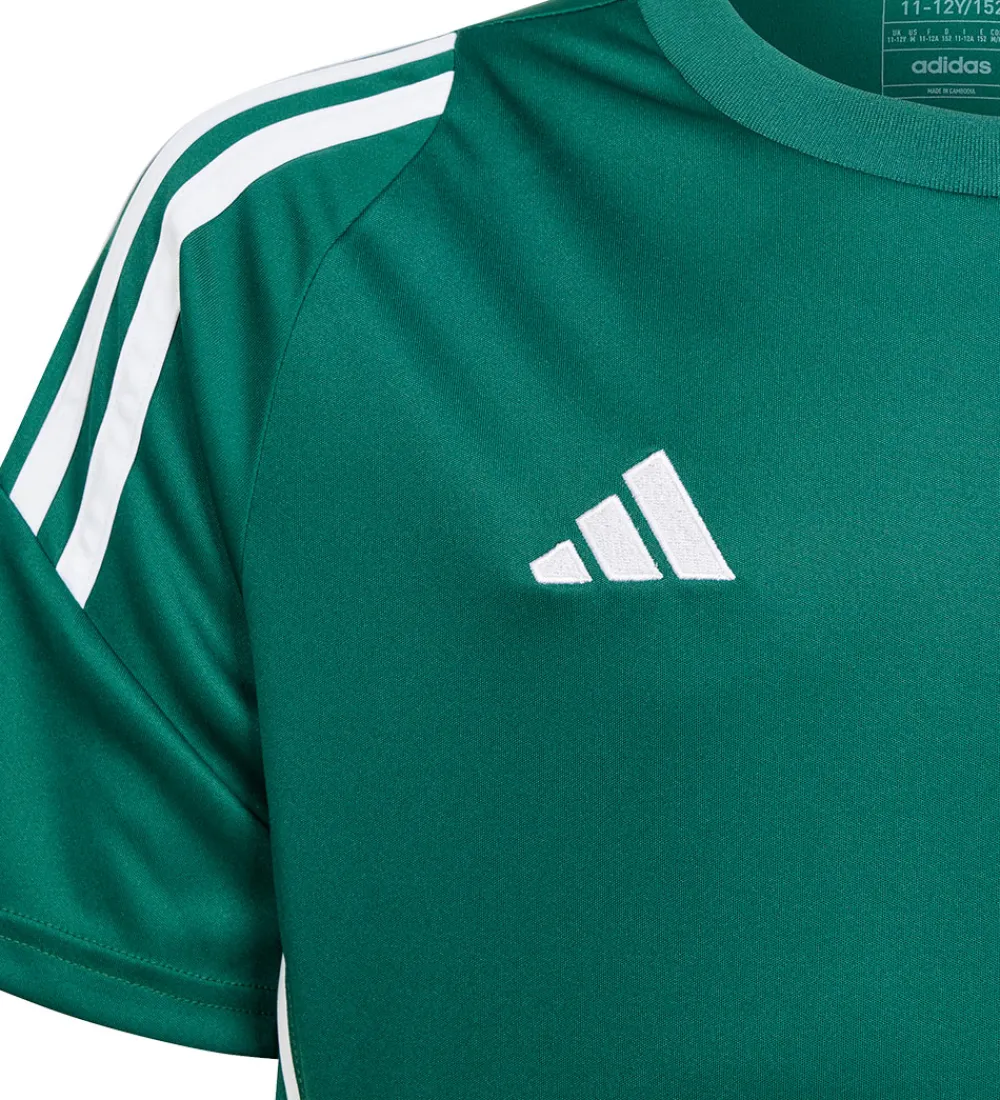 adidas Performance T-Shirts Og Toppe*T-shirt - Tiro24 Jsyy - Grøn/Hvid