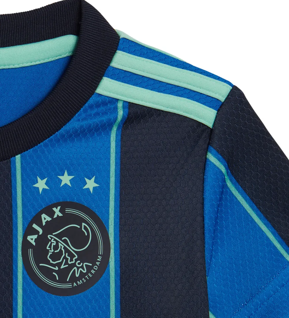 adidas Performance Fodboldtrøjer|Fodboldshorts*Udebanesæt - Ajax Amsterdam - GloBlu/Legin