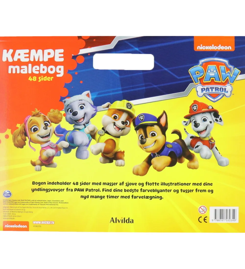 Alvilda Malebog*Malebog - 48 Sider - Paw Patrol
