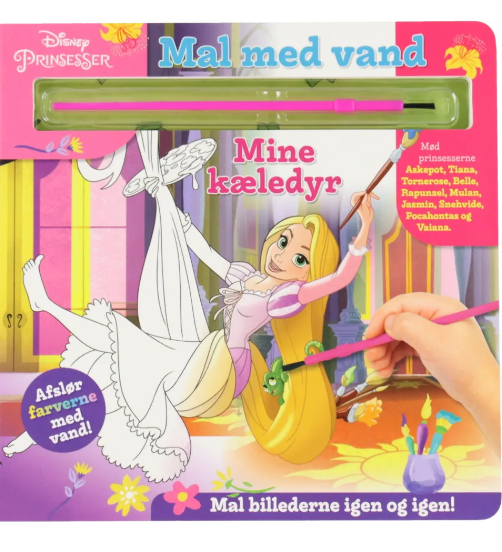 Malebog|Kreativ Leg-Alvilda Malebog - Mal Med Vand - Disney Prinsesser - DA