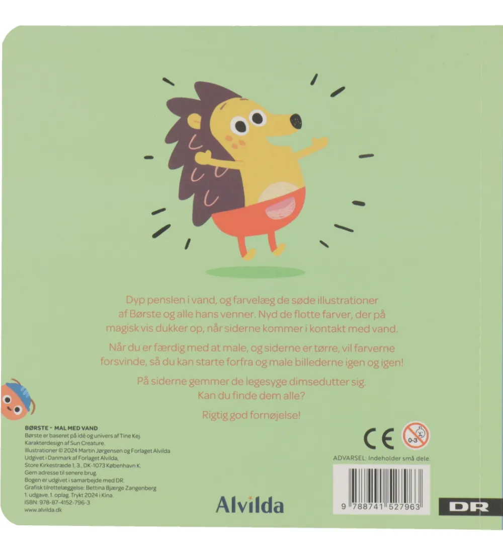 Malebog-Alvilda Malebog - Mal Med Vand - Børste