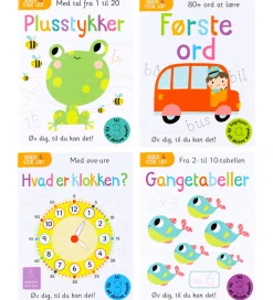 Alvilda Kreativ Leg|Bøger*Opgavebøger - Skriv Og Visk Ud - Skolestart - 4 stk. - D