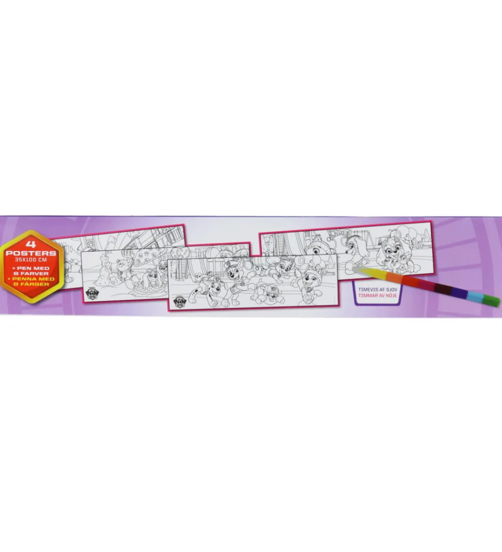 Plakater Og Billeder-Alvilda Plakater - Paw Patrol Skye Boks m. 4 Plakater