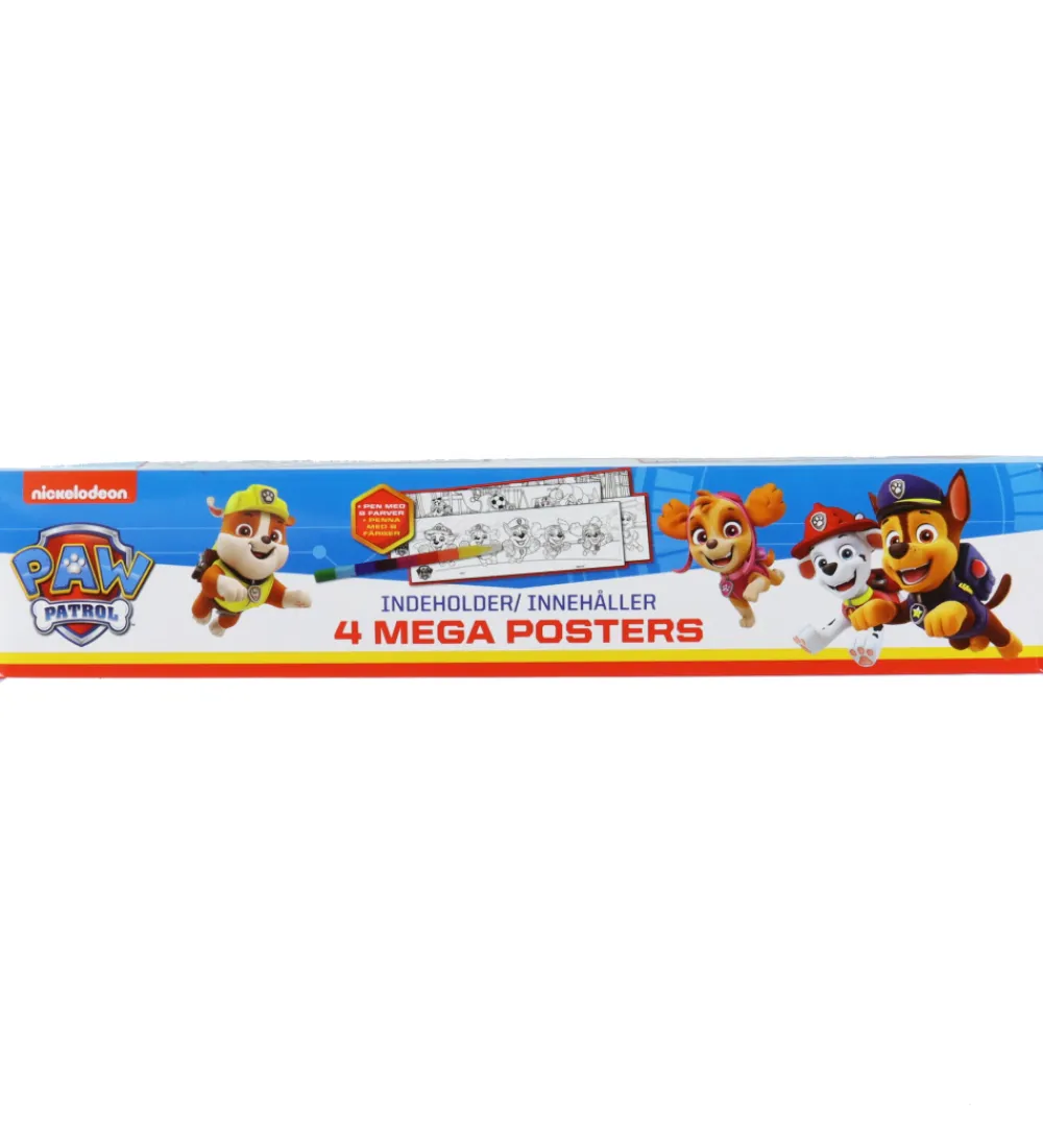 Alvilda Plakater Og Billeder*Plakater - Paw Patrol Boks m. 4 Kæmpe Plakater