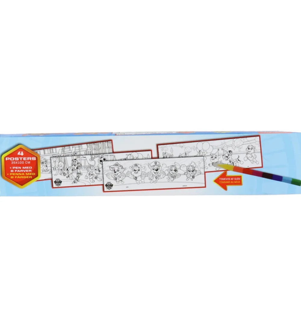 Alvilda Plakater Og Billeder*Plakater - Paw Patrol Boks m. 4 Kæmpe Plakater