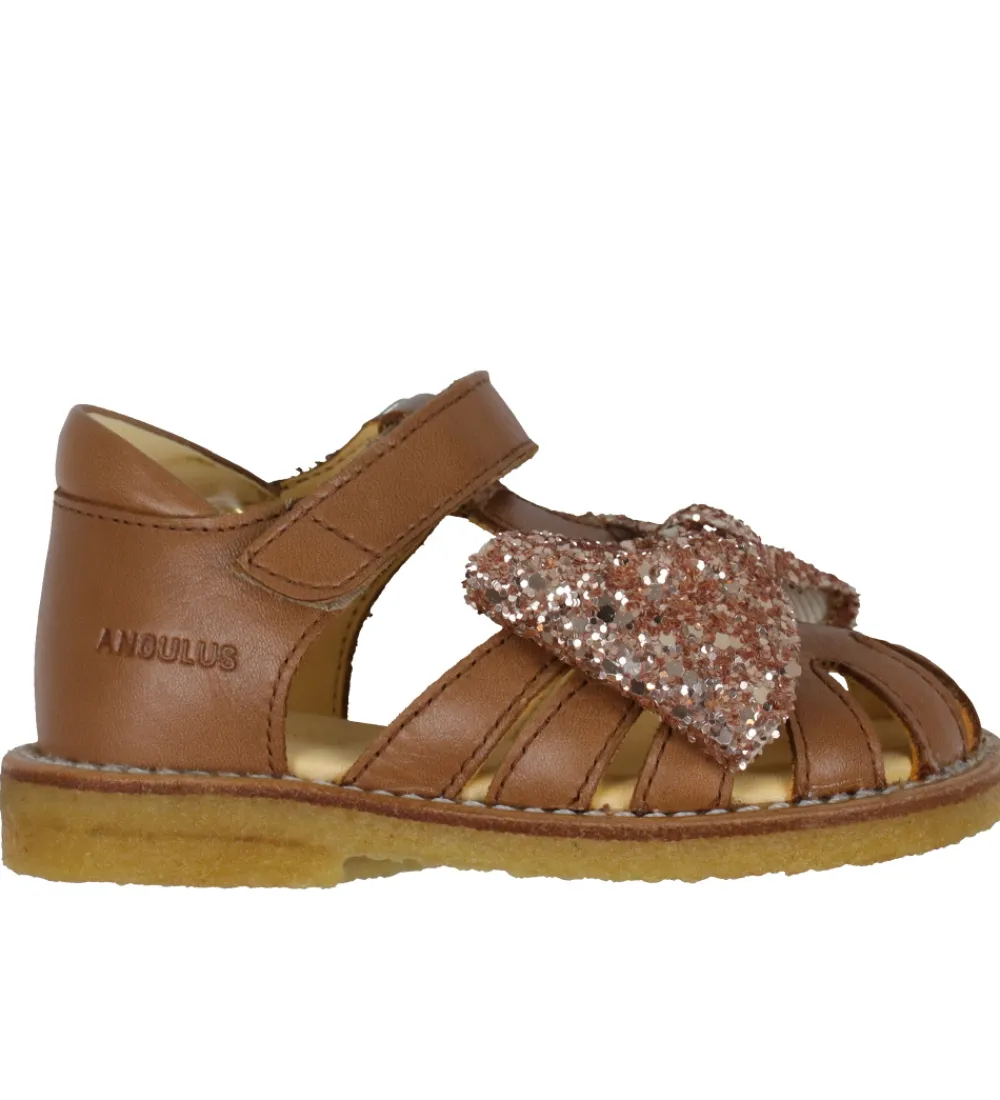 Begyndersko-Angulus Sandaler - Begynder - Almond/Maple Glitter