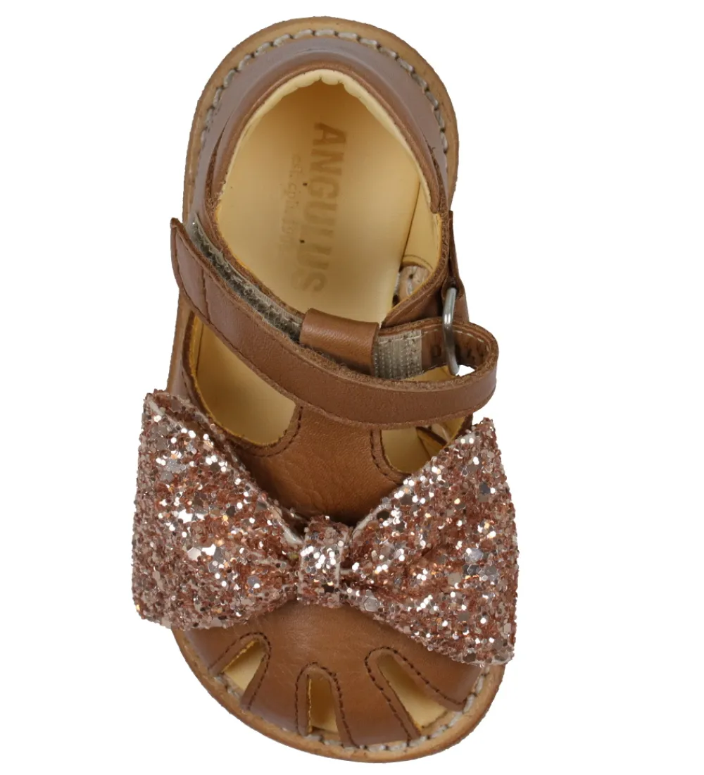 Begyndersko-Angulus Sandaler - Begynder - Almond/Maple Glitter