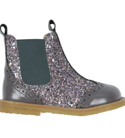 Støvler-Angulus Støvler - Chelsea - Lavender/Pastel m. Glitter