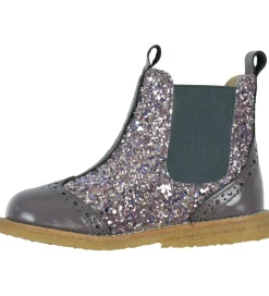 Støvler-Angulus Støvler - Chelsea - Lavender/Pastel m. Glitter