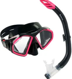 Aqua Lung Dykkermasker|Snorkling*Snorkelsæt - Adult - Combo Hawkeye/Pike - Sort/Pink