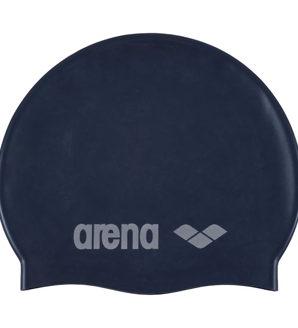 Badehætter|Svømning-Arena Badehætte - Classic Silicone JR - Denim/Silver