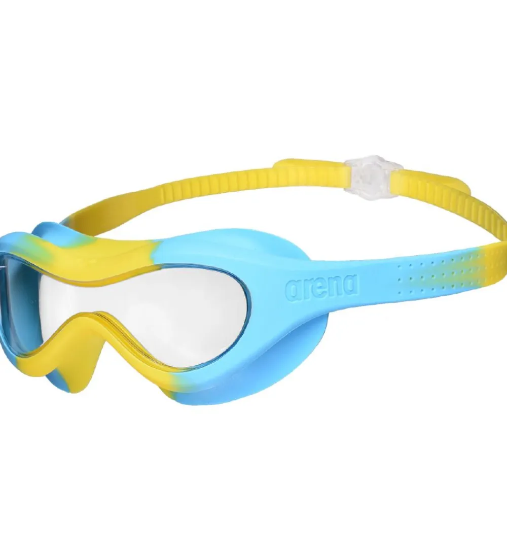 Arena Svømmebriller*Svømmebriller - Spider Kids Mask - Clear Yellow/Lightblue