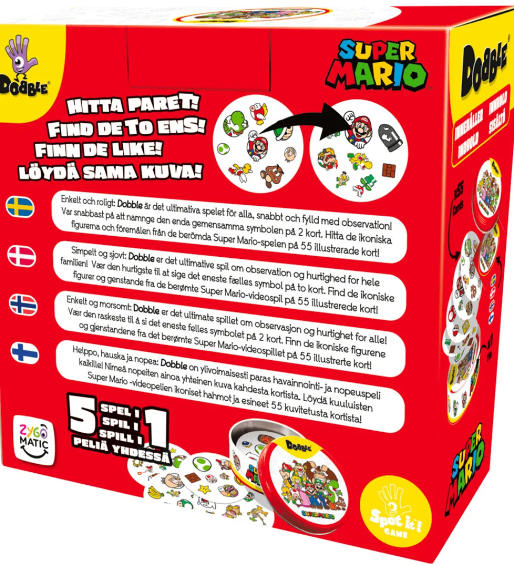 Asmodee Spil*- Dobble - Super Mario Nordic