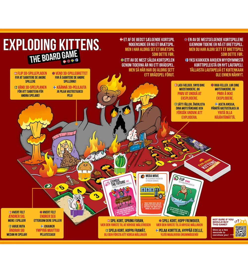 Spil-Asmodee Spil - Exploding Kittens The Board Game