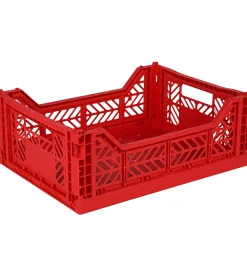 Foldekasser|Bokse Og Kasser-Aykasa Foldekasse - 40x30x15 cm - Midi - Rød