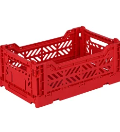Foldekasser|Bokse Og Kasser-Aykasa Foldekasse - 27x17x11 cm - Mini - Rød