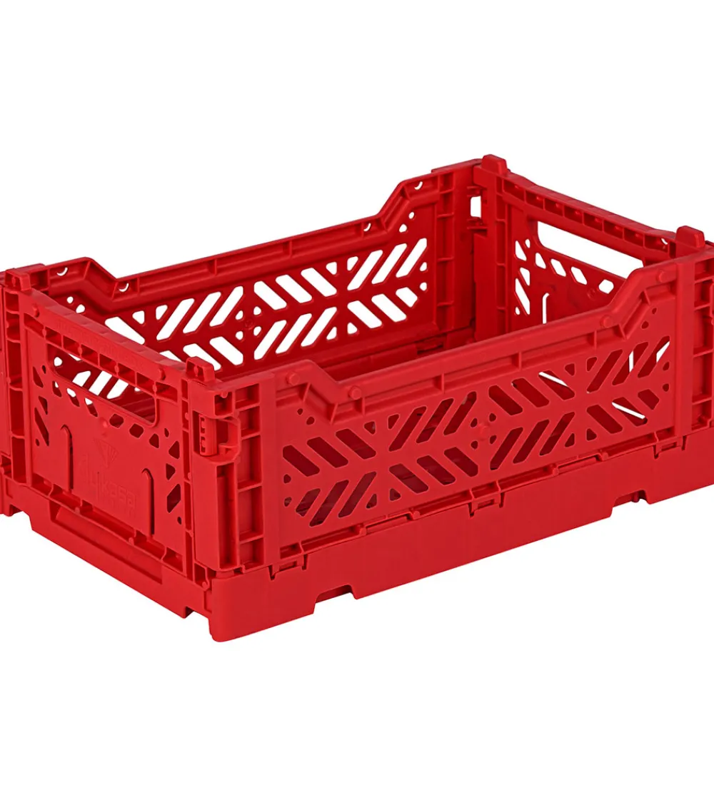 Foldekasser|Bokse Og Kasser-Aykasa Foldekasse - 27x17x11 cm - Mini - Rød