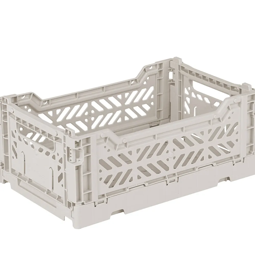 Foldekasser|Bokse Og Kasser-Aykasa Foldekasse - 27x17x11 cm - Mini - Light Gray