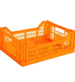Foldekasser|Bokse Og Kasser-Aykasa Foldekasse - 40x30x15 cm - Midi - Neon Orange