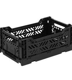 Foldekasser|Bokse Og Kasser-Aykasa Foldekasse - 27x17x11 cm - Mini - Sort