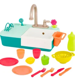 B. toys Legekøkken Og Legemøbel*Legekøkken - Køkkenvask m. Vand - 18 Dele