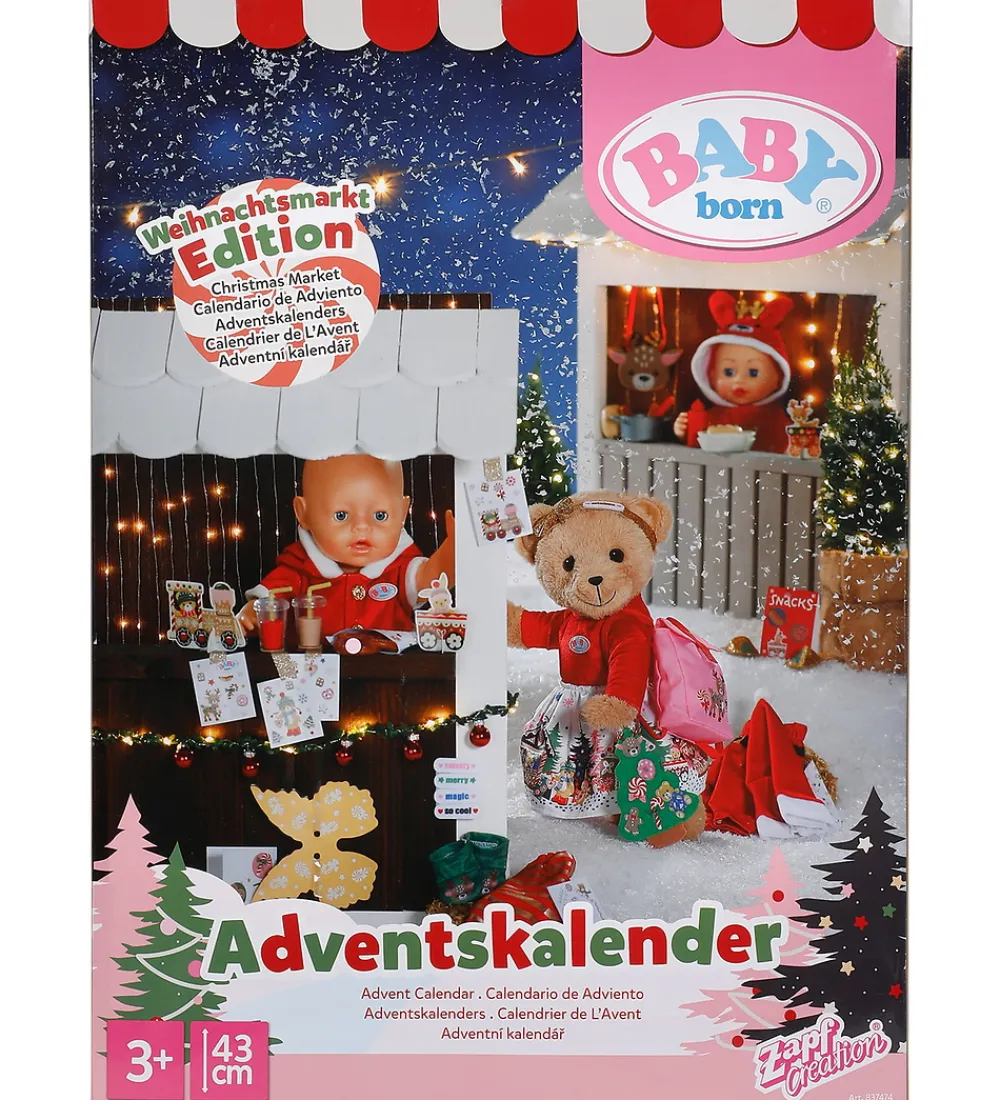 Julekalender|Dekoration-BABY born Julekalender - 43 cm - 24 Låger