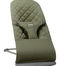 Stole|Møbler-BabyBjörn Skråstol - Bliss - Classic Quiltet - Mørkegrøn