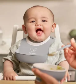 BabyBjörn Spisesæt|Hagesmække*Spisesæt - 3 Dele - Grå