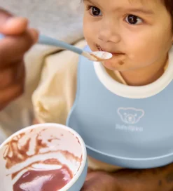 BabyBjörn Spisesæt|Hagesmække*Spisesæt - 3 Dele - Pastelblå