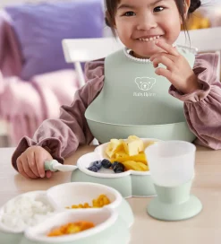 Spisesæt|Hagesmække-BabyBjörn Spisesæt - 8 Dele - Pastelgrøn