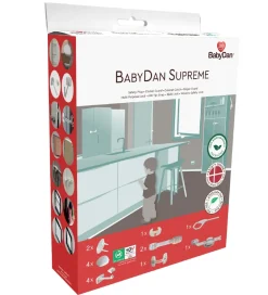 Kant- Og Hjørnebeskyttere-BabyDan Børnesikring - Supreme - 16 dele - Hvid