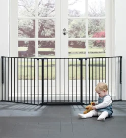 BabyDan Børnegitre*Sikkerhedsgitter - Flex L - 146-223 cm - Sort