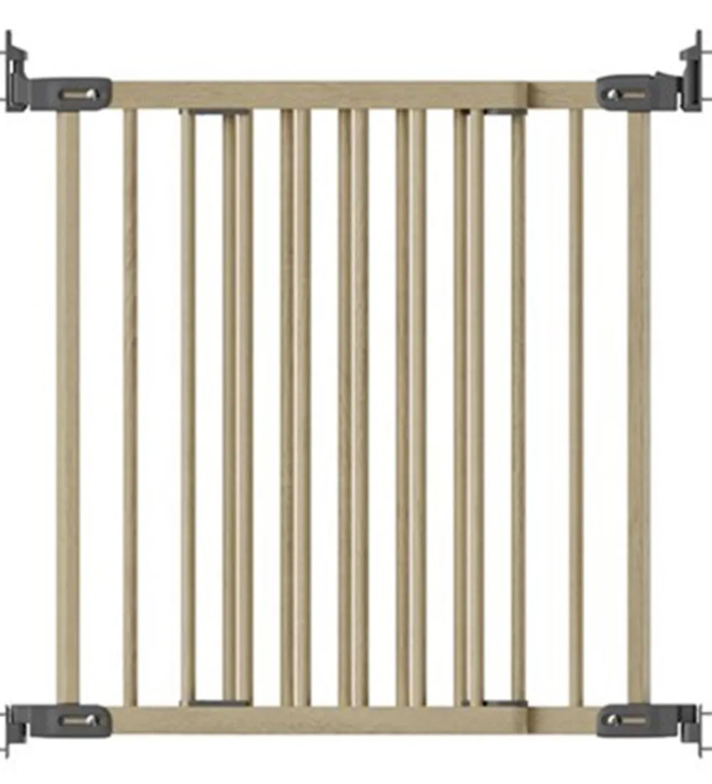 Børnesikkerhed|Børnegitre-BabyDan Sikkerhedsgitter - Flexi Fit Wood Deluxe - Nature