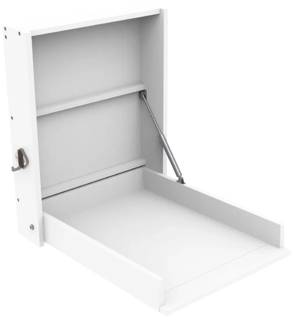 BabyDan Pusleborde*Vægophængt Puslebord - 58x75x75 cm - Hvid