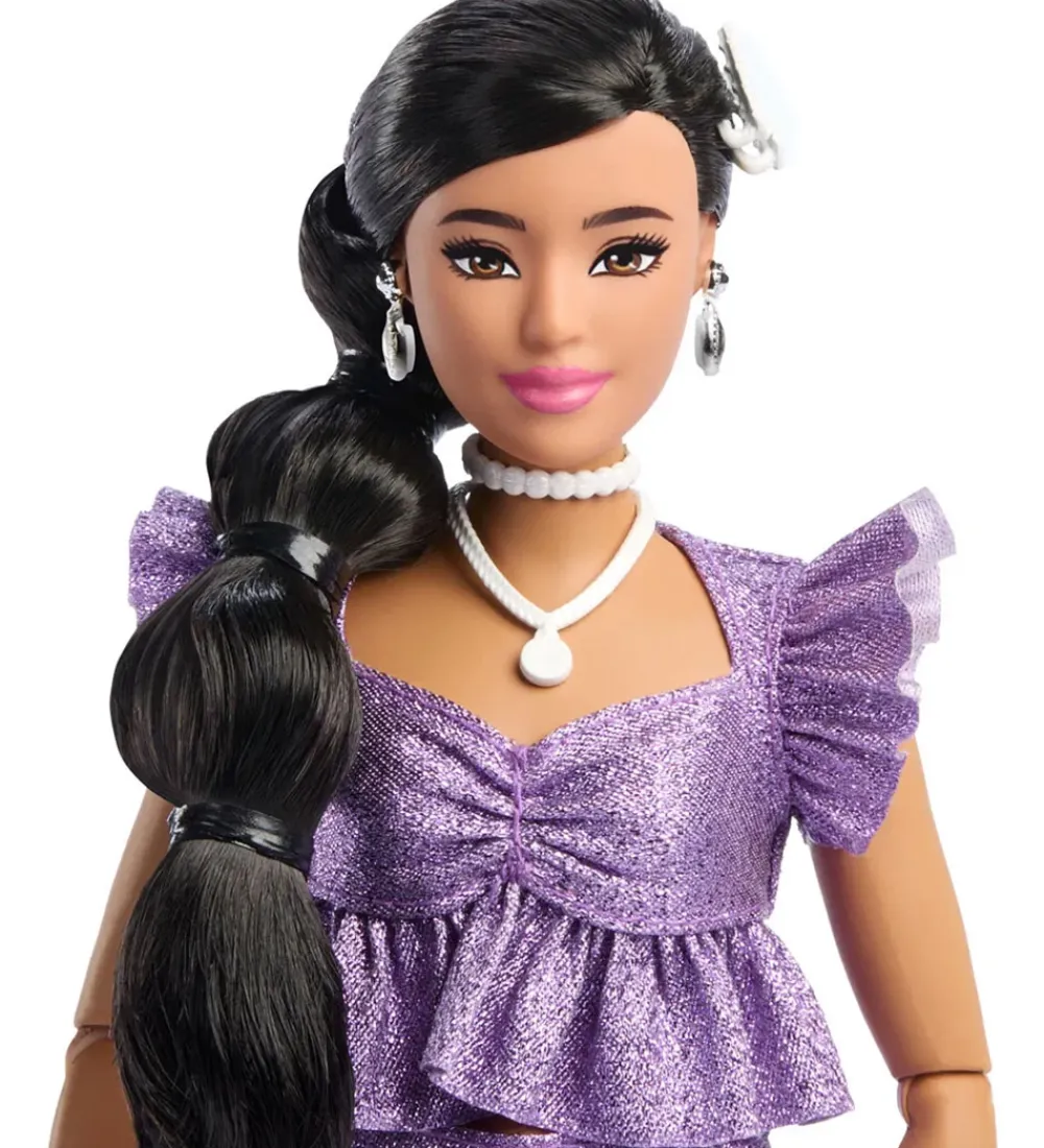Dukker Og Tilbehør-Barbie Dukke - 30 cm - Deluxe Style Purple Shorts Indian