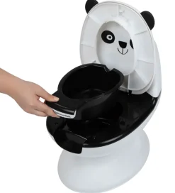 Bebeconfort Potter Og Toilethjælp*Toilet - Mini - Hvid/Sort m. Panda