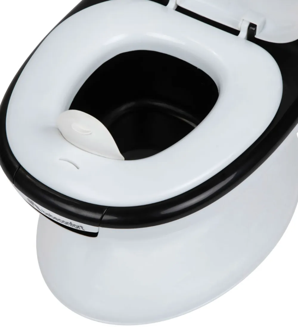 Bebeconfort Potter Og Toilethjælp*Toilet - Mini - Hvid/Sort m. Panda