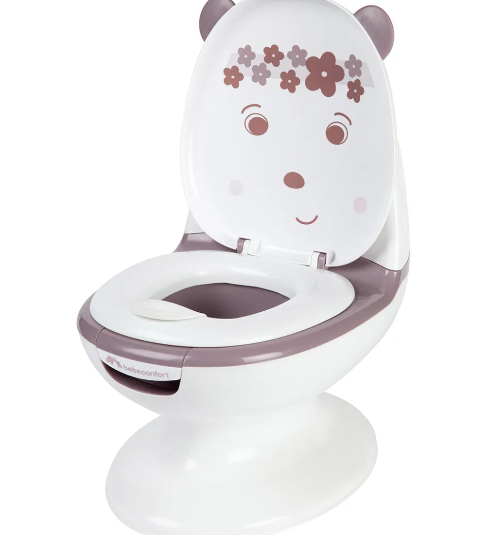 Potter Og Toilethjælp-Bebeconfort Toilet - Mini - Hvid/Lavendel m. Bjørn